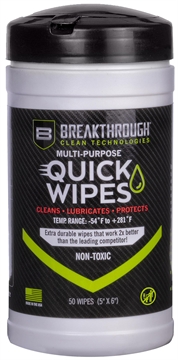 Picture of BREAKTHROUGH CLEAN TECHNOLOGIES BCT SYNTHETIC CLP QUICK WIPES - 50 COUNT CANISTER (5 X 7 WIPE) BT-CLP-QW-50 BT-CLP-QW-50 BTCLPQW50