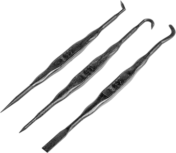Picture of Breakthrough Clean BTFRPP-3PK Double Ended Fiber Picks Black Firearm Universal Cleaning Carbon Build-up from Grooved Areas 3 Pack BTFRPP3PK BT-FRPP-3PK