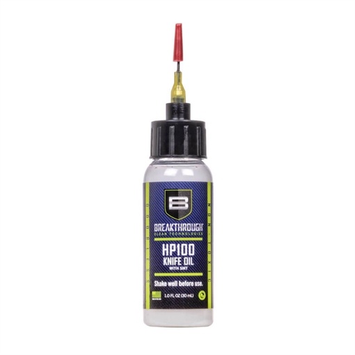 Picture of Breakthrough Clean Technologies HP100 Knife Oil Lubricant and Protectant 1 oz Bottle with Needle Tip Applicator HP100KO-1OZ-NTA