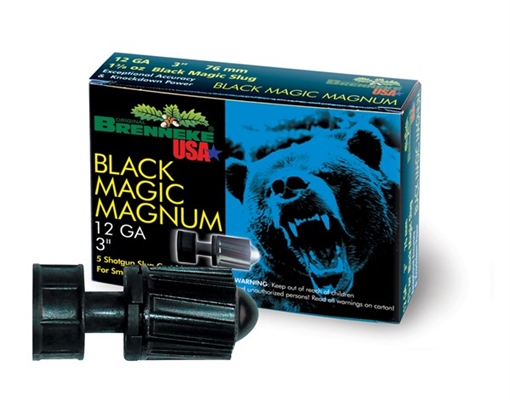 Picture of Brenneke Black Magic Magnum 12Gauge 3" 1 3/8oz Slug Shot 5 Per Box/50 Case SL123BMM