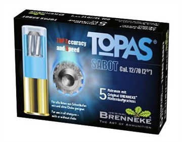 Picture of Brenneke TOPAS 12Gauge 2.75" 2/3oz Sabot Slug Shot 5 Per Box/50 Case SL122TOP