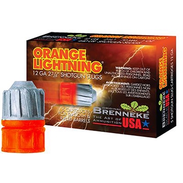 Picture of Brenneke Brenneke Orange Lightning Lead Free Sabot 12 ga. 2 3/4 in. 2/3 oz. 5 rd. SL-122OLN