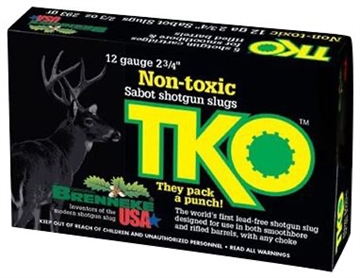 Picture of BRENNEKE TKO LEAD FREE TIN SABOT AMO 12GA 70MM 18.9 GRAMS/292 GR 5RD SL-122TKO SL122TKO