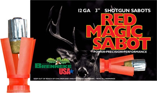 Picture of Brenneke Red Magic 12Gauge 3" 1oz Sabot Slug Shot 5 Per Box/50 Case SL123RMS