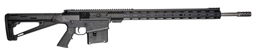 Picture of Great Lakes Firearms GL10LA300SSBLK AR-10 300 Win Mag 5+1 24", Black, 20" M-Lok Handguard Fixed Hogue OverMolded Stock, A2 Grip, Muzzle Brake GL10LA300SSBLK GL10LA300SS BLK