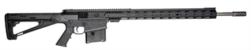 Picture of Great Lakes Firearms  AR-10 300 Win Mag 5+1 24", Black, 20" M-Lok Handguard Fixed Hogue OverMolded Stock, A2 Grip, Muzzle Brake  GL10LA300SS BLK