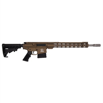 Picture of Great Lakes Firearms  GLFA 308 Win 10+1 18" Stainless Threaded Barrel, Bronze Cerakote Picatinny Rail Aluminum Receiver, 6 Position Mil-Spec Black Synthetic Stock, Mil-spec Polymer Grip  GL10308SS BRZ