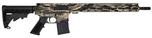 Picture of GLFA .223 Wylde Rifle .223 Wylde 30rd Magazine 16" Threaded Barrel Green Camo with 15.25" Handguard GL15223 P-GRN