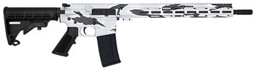 Picture of GLFA .223 Wylde Rifle .223 Wylde 30rd Magazine 16" Threaded Barrel Snow Camo with 15.25" Handguard GL15223 P-SNO