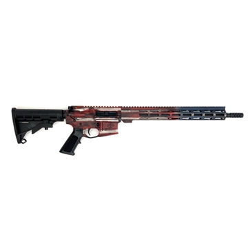 Picture of GREAT LAKES FIREARMS GL-15 RIA 223 WYLDE 16IN BBL ORC BATTLEWORN AMERICAN FLAG/NITRIDE 30RD MAG GL15223 F-AMF