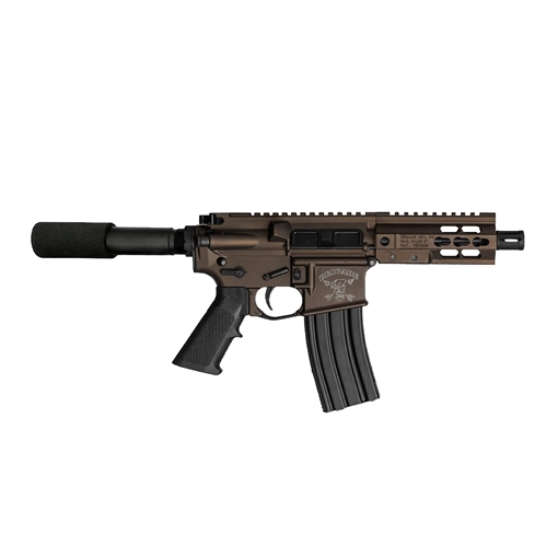 Picture of BRIGADE MFG AR HGA 5.56 5IN BBL 5IN RAIL FORGED BURNT BRONZE PADDED BUFFER TUBE 30RD MINI CAN A561506B