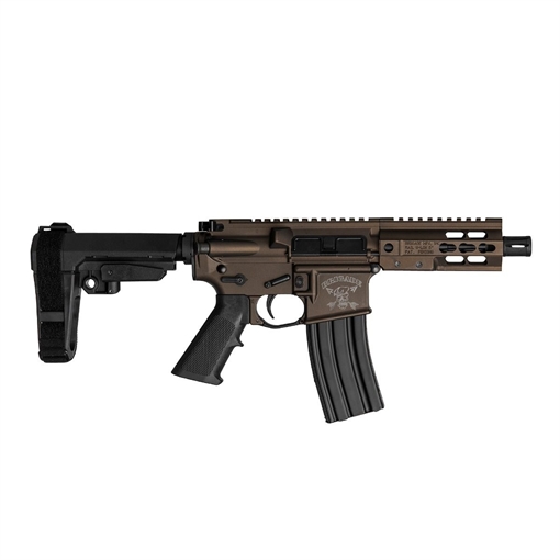Picture of BRIGADE MFG AR HGA 5.56 5IN BBL 5IN RAIL FORGED MIDNIGHT BRONZE SBA3 BRACE 30RD A2 FLASH HIDER A5615662