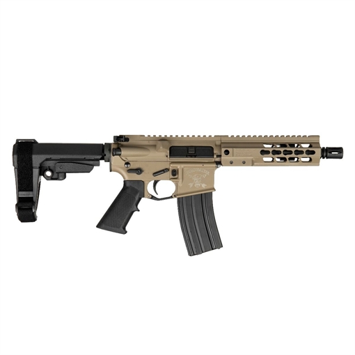 Picture of BRIGADE MFG AR HGA 5.56 7.5IN BBL 7IN RAIL FORGED FDE SBA3 BRACE 30RD A2 FLASH HIDER A5617522