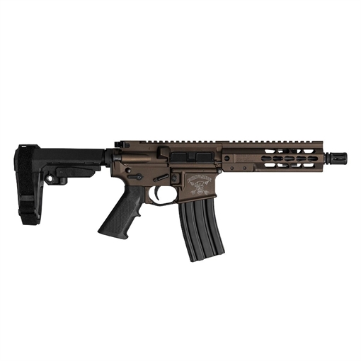 Picture of BRIGADE MFG AR HGA 5.56 7.5IN BBL 7IN RAIL FORGED MIDNIGHTBURNT BRONZE SBA3 BRACE 30RD A2 FLASH HIDR A5617562