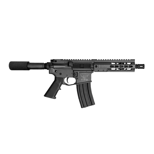 Picture of BRIGADE MFG AR HGA 5.56 7.5IN BBL 7IN RAIL FORGED TUNGSTEN PADDED BUFFER TUBE 30RD MINI CAN A561753B