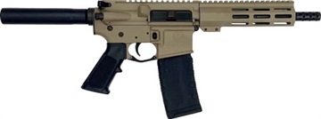 Picture of Great Lakes AR-15 Pistol .223 Wylde 30rd Magazine 7.5" Nitride Barrel FDE Finish GL15223P FDE