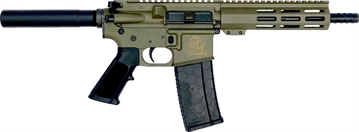 Picture of Great Lakes AR-15 Pistol .223 Wylde 30rd Magazine 7.5" Nitride Barrel OD Green Finish GL15223P ODG