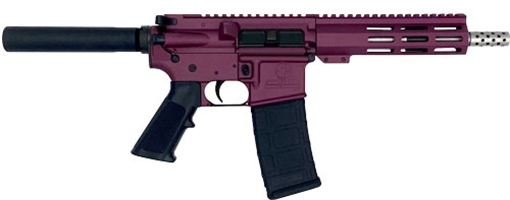 Picture of Great Lakes Firearms GL15223SSPCHY AR-15 Pistol 223 Wylde 30+1 7.50" Stainless Barrel, Black Cherry Rec, 7" M-LOK Handguard, Buffer Tube (No Brace), Black A2 Grip GL15223SSPCHY GL15223SSP CHY