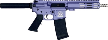 Picture of Great Lakes AR-15 Handgun .223 Wylde 30rd Magazine 7.5" Stainless Barrel Wild Orchid Finish GL15223SSP ORC