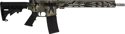 Picture of GLFA AR-15 Rifle .223 Wylde 30rd Magazine 16" Threaded Barrel Green Camo Stainless Steel with 15.25" Handguard GL15223SS P-GRN