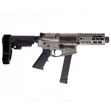 Picture of BRIGADE MFG BM-9 HGA 9MM 5.5IN BBL 5IN RAIL FORGED TUNG GREY SBA3 BRACE 33RD GLOCK MAG A0915532