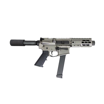 Picture of BRIGADE MFG BM-9 HGA 9MM 5.5IN BBL 5IN RAIL FORGED TUNGSTEN PADDED BUFFER TUBE 33RD MAG MINI CAN A091553B