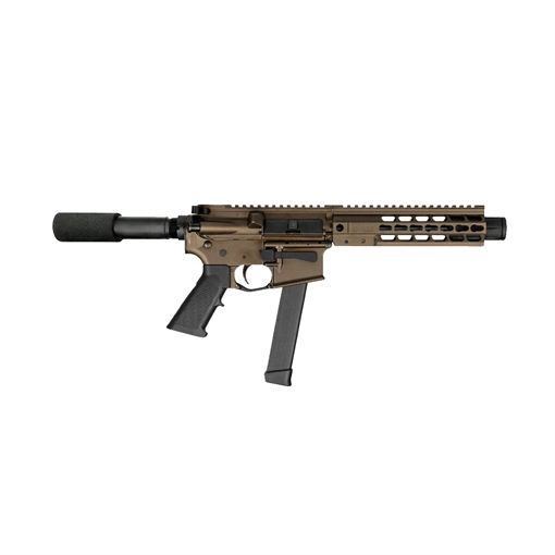 Picture of BRIGADE MFG BM-9 HGA 9MM 9IN BBL 8IN RAIL FORGED BURNT BRONZE PADDED BUFFER TUBE 33RD MAG MINI CAN A091906B