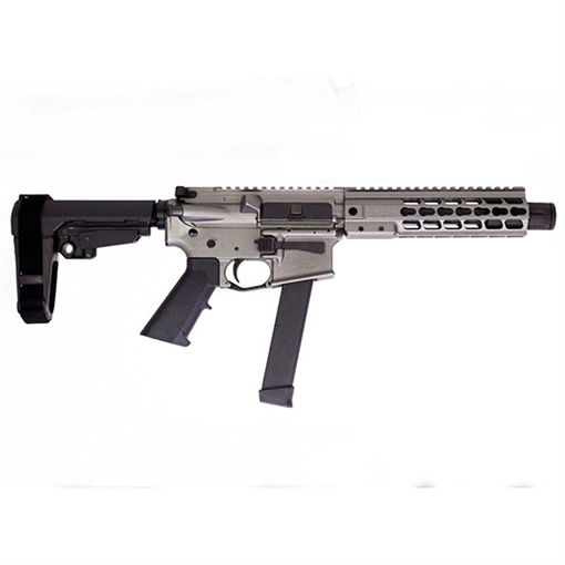 Picture of BRIGADE MFG BM-9 HGA 9MM 9IN BBL 8IN U-RAIL FORGED TUNG GREY SBA3 BRACE 33RD GLOCK MAG A0919032