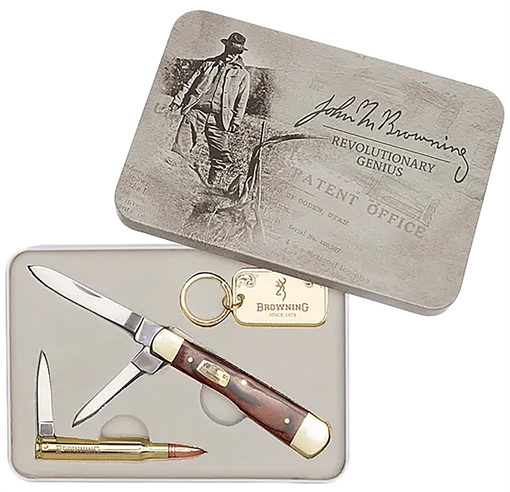 Picture of Browning John M Browning 25 Knife Tin 3220576 003220576 023614783169