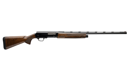 Picture of Browning A5, Hunter, Semi-automatic Shotgun, 20 Gauge, 3" Chamber, 28" Barrel, Gloss Black Anodized Finish, Walnut Stock, Includes 3 Choke Tubes - Improved Cylinder, Modified & Full Invector, Right Hand, 4 Rounds 0118006004