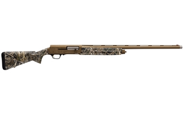 Picture of Browning A5 Wicked Wing, Semi-automatic Shotgun, 12 Gauge, 3.5" Chamber, 26" Barrel, Cerakote Finish, Burnt Bronze, Fiber Optic Front Sight, Synthetic Stock, Realtree Max 7 Camouflage Finish, Includes 3 Choke Tubes - F, M, IC, 4 Rounds 0119112005