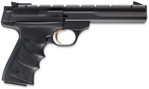 Picture of Browning Buck Mark Contour *CA Compliant 22 LR 10+1 5.50" Black Contoured Barrel, Matte Blued Aluminum Frame & Receiver w/Rail, Black Overmolded Grip, Right Hand 051421490