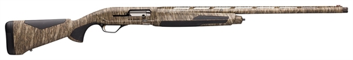 Picture of Browning Maxus II 12 Gauge 3.5" 4+1 (2.75") 28" Barrel, Overall Mossy Oak Bottomland Finish, Fixed w/Overmolded Grip Panels Stock 011702204