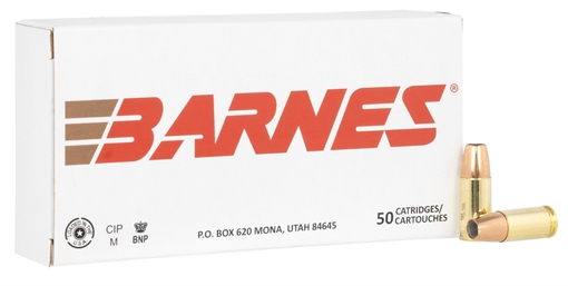 Picture of Barnes Defense JHP Sierra JHP Handgun Ammunition 9mm Luger 124gr JHP 1090 fps 50/ct 32516