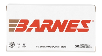 Picture of Barnes Suppressor Series Sierra JHP Handgun Ammunition 9mm Luger 147gr JHP 985 fps 50/ct 32522