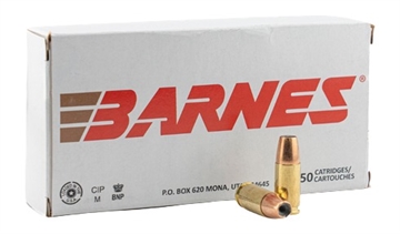 Picture of Barnes Defense Handgun Ammunition 9mm Luger 115gr Sierra JHP 20/ct 32528