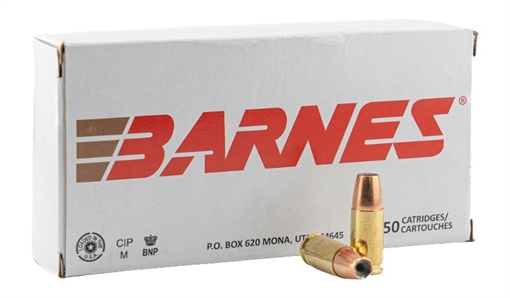 Picture of Barnes Defense Sierra JHP Ammunition 9mm Luger 124gr JHP 1090 fps 20/ct 32529