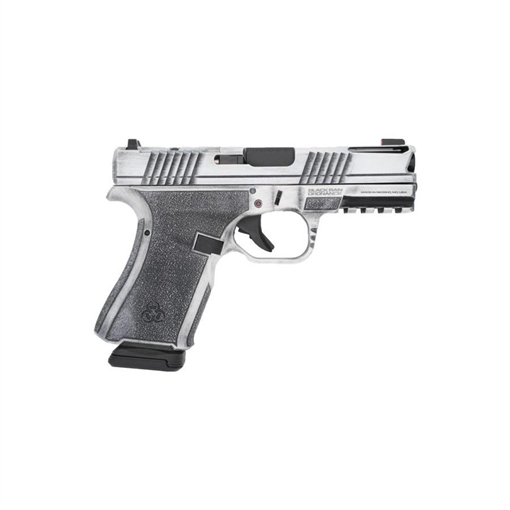 Picture of Black Rain Frontline+ Handgun 9mm Luger 15rd Magazine 3.75" Barrel Bright White Battleworn Finish Optic Ready BRO-FLP-9MM-WB FLP9MMWB