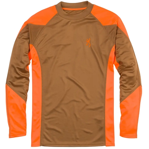 Picture of Bro NTS Upland Shirt Md Khaki/Blaze 3011820102