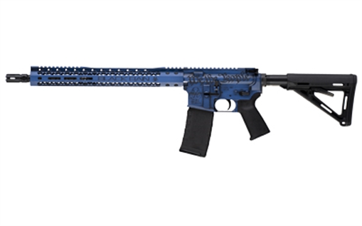 Picture of Black Rain Ordnance We The People, Semi-automatic Rifle, AR, 223 Remington/556NATO, 16" Chrome-Moly Barrel, Cerakote Finish, Blue Battleworn, 15" Free Float M-LOK Handguard, Magpul MOE Stock, 30 Rounds, 1 Magazine BRO-WTP-BLB BROWTPBLB