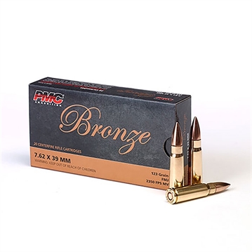 Picture of PMC Ammunition Bronze, 762X39, 123 Grain, Full Metal Jacket, 20 Round Box 7.62A 762A