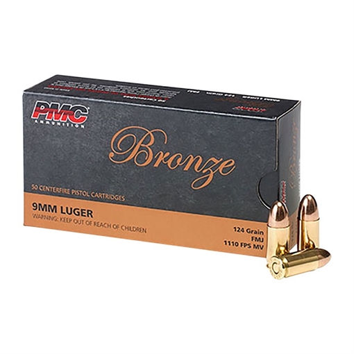 Picture of Pmc Ammunition 9MM LUGER 124GR FULL METAL JACKET 50/BOX 9G