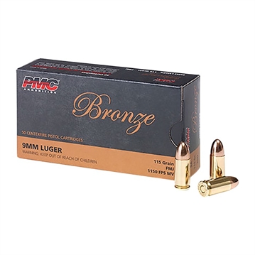 Picture of Pmc Ammunition 9MM LUGER 115GR FULL METAL JACKET 50/BOX 9A
