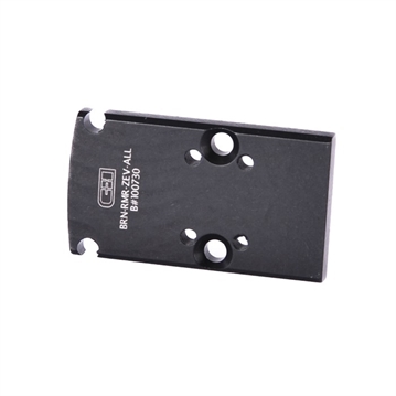 Picture of C&H Precision Weapons RMR CUT SLIDE ADAPTER PLATE W/ZEV POSTS TO ALL OTHER OPTICS BRN-RMR-ZEV