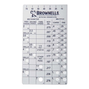 Picture of Brownells METRIC SCREW CHEK'R STEEL 02120
