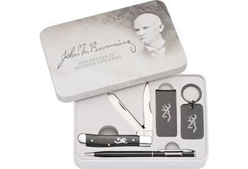 Picture of BROWNING KNIFE 2024 JOHN M. BROWNING COMBO W/GIFT TIN* 3220526
