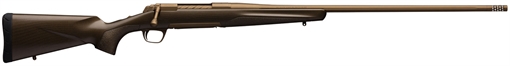Picture of Browning X-Bolt Pro Burnt Bronze 30 Nosler 3+1 26" Barrel With Muzzle Brake, Spiral Fluted Bolt, Burnt Bronze Cerakote, Textured Grip Paneled Carbon Fiber Stock 035418295