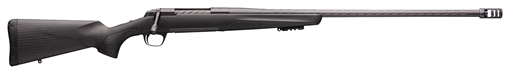 Picture of Browning X-Bolt Pro Long Range 300 PRC 3+1 26" Skip Fluted Heavy Barrel, Recoil Hawg Muzzle Brake, Spiral Fluted Bolt, Carbon Gray Elite Cerakote, Natural Carbon Fiber Stock 035543297