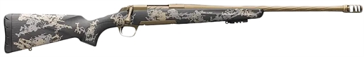 Picture of Browning X-Bolt Mountain Pro Burnt Bronze SPR 300 Win Mag 3+1 22" Fluted, Burnt Bronze Cerakote Barrel/Rec, Carbon Fiber Stock With Accent Graphics, Recoil Hawg Muzzle Brake 035582229
