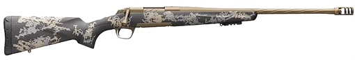 Picture of Browning X-Bolt Mountain Pro Burnt Bronze SPR 7mm PRC 4+1 20" Fluted, Burnt Bronze Cerakote Barrel/Rec, Carbon Fiber Stock With Accent Graphics, Recoil Hawg Muzzle Brake 035582298